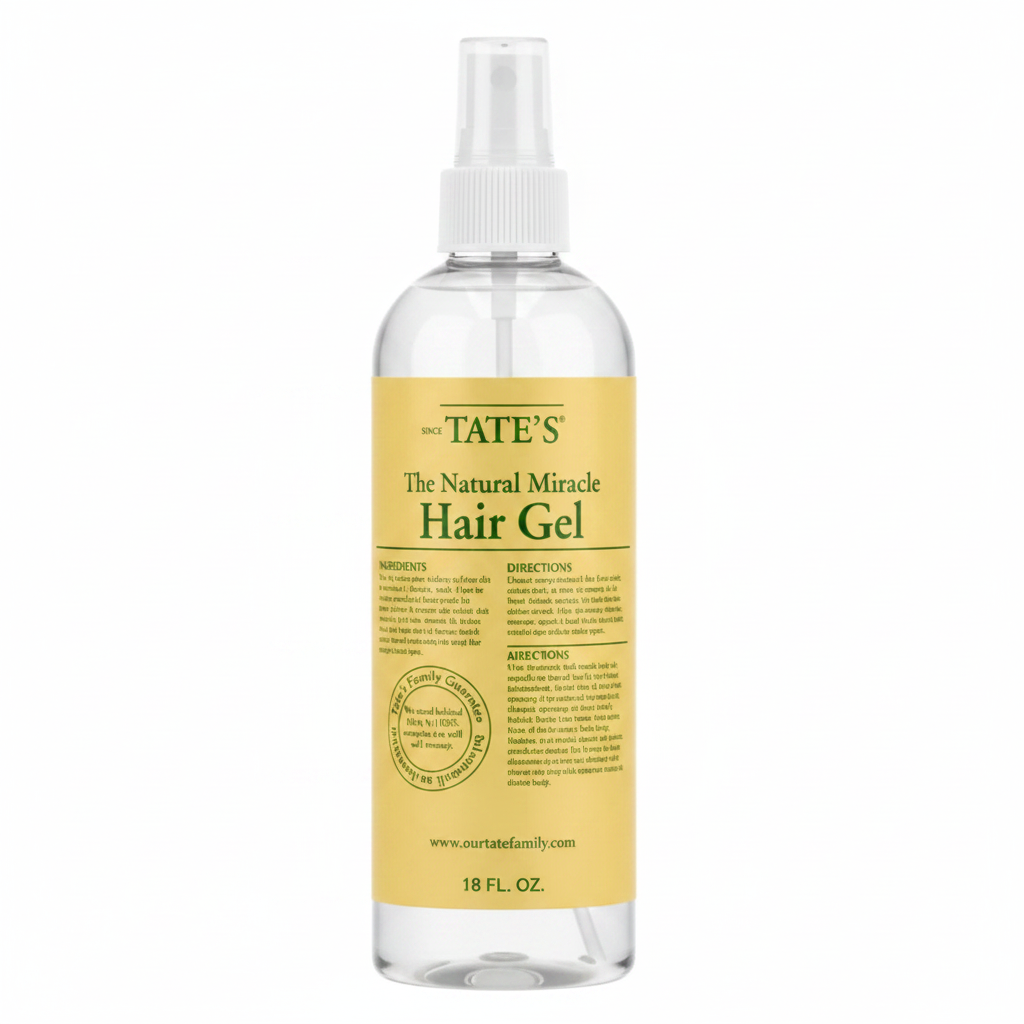 Tate's The Natural Miracle Hair Gel 18oz back