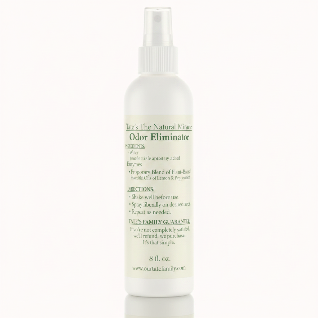 Tate's The Natural Miracle Odor Eliminator Spray 8oz back
