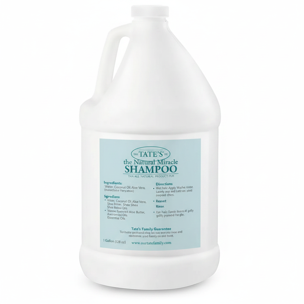 Tate's The Natural Miracle Shampoo Gallon back